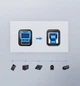 Кабель Ugreen USB 3.0 Type-A — USB Type-B для принтерів, сканерів, БФП 2 м Black (YM1065) - зображення 3
