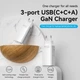 Зарядное устройство Vention Adapter USB-C GaN Fast Charging PD QC4+ 65W FED White (YM1640) - изображение 7