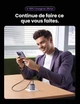 Мережевий зарядний пристрій Ugreen Nexode 30 W USB C Charger with GaN Tech Grey (YM1608) - зображення 3