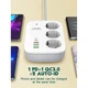 Сетевой фильтр-удлинитель LDNIO с управлением через Wi-Fi 3x220V+3USB+Type-C 30W 2m White (YM1873) - изображение 7