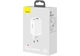 Мережевий зарядний пристрій Baseus GaN3 Pro 1USB + 2Type-C 65 W White (YM1377) - зображення 6