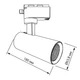 Трековий свiтильник LED GALWAY 18W 4200K WH - зображення 7