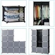 Пластиковый шкаф - органайзер для вещей и обуви Storage Cube Cabinet МР 312-62 110х37х146 см Черный - изображение 5