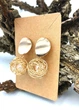 Сережки золотисті кульки всередині з намистинками Fashion Jewelry 4632 - зображення 6