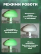 Увлажнитель воздуха Aroma в виде гриба с эффектом дождя и подсветкой RGB Rainbow - изображение 8