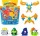 Набір ігрових фігурок Super Zings 12 Super Things Mutant Battle серия 12, 4 фігурки + 2 екзоскелети упаковка 1/6 (B0BZJG8FVD) - зображення 2