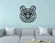 Декоративное панно на стену из дерева Upwood Decor Бурый медведь Brown Bear 83.2 х 80 см black - изображение 1