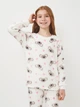 Дитяча тепла махрова піжама для дівчинки Flamingo 855-910 98-104 см Молочна/Koala (4829960226826) - зображення 3