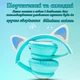 Детские беспроводные светящиеся Bluetooth 5.0 LED наушники с ушками Гарнитура встроенный микрофон CAT AKZ 02 Mp3 MicroSD Цветная подсветка Складные Голубые - изображение 6