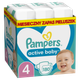 Pieluchy Pampers Active Baby Rozmiar 4 (Maxi) 9-14 kg 180 szt. (8006540032725) - obraz 1