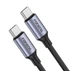 Кабель Foneng X95 Metal Head Braided Cable USB-C - USB-C 60W 1.2м Black (X95-CA-TCTC) - изображение 1