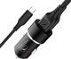 Автомобильное зарядное устройство Sky Dolphin SZ02V Aluminium 2-USB 2.4 A Черное + кабель micro-USB (AZP-000073) - изображение 2