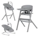 Стільчик для годування 3 в 1 дитячий шезлонг CARRELLO Sidney+ CRL-8405 Stone Grey | Стільчик шезлонг Карелло Сідней + - зображення 1