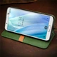Шкіряний чохол-книжка GETMAN Cubic (PU) для Xiaomi Redmi Note 9/Redmi 10X Зелений - изображение 4