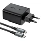 Мережевий зарядний пристрій ACEFAST A17 65W GaN multi-function HUB charger set Black (6974316281085) - зображення 3
