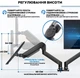 Настільне кріплення для монітора V-star V-160 17"-27" кронштейн для двох моніторів (1008935-Black) - зображення 5
