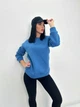Жіночий теплий батник "Wear", джинс 50-52 - зображення 3