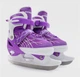 Коньки раздвижные ледовые Zelart Dingxing 023 размер 35-38 Purple-White - изображение 1