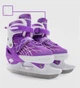 Коньки раздвижные ледовые Zelart Dingxing 023 размер 35-38 Purple-White - изображение 4