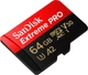Карта пам`ятi MicroSDXC 64GB UHS-I U3 R200/W90MB/s SanDisk Extreme Pro V30 + SD-адаптер (SDSQXCU-064G-GN6MA) - зображення 3