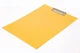 Планшет с прижимом Clipboard, А5, картонный, PP-покрытие, желтый (453\08) - изображение 2