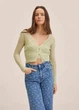 В'язаний укорочений кардиган Mango 27054035GM розмір М - зображення 1