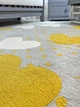 Килим дитячий Moretti Side, 200*290 см, двосторонній жовтий та сірий Серце - зображення 5