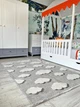 Килим дитячий Moretti Side, 77*300 см, двосторонній білий та сірий Хмари - зображення 10