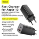Зарядное устройство BASEUS GaN2 Lite Quick Charger 2 порта USB + Type-C 65W (CCGAN2L-B01) черное - изображение 5