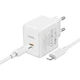 Зарядне мережеве Hoco CS13A Ocean PD20W швидка зарядка + кабель Type-C to Lightning для телефона/смартфона iOS пристроїв iPhone 6/7/8/X/Xs/11/12/13/14 Pro Max Білий - изображение 3