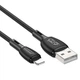 Кабель зарядки BOROFONE BX86 2.4А 1M USB - Lightning Чорний - изображение 1