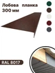Планка лобовая мат 300х2000 мм RAL8017 - изображение 1