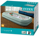 Надувне ліжко-матрац велюр Intex 66810 з бортиками ручний насос 107х168х25 см Бежеве - зображення 11