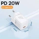 Зарядний мережевий пристрій Baseus GaN5 20W 1Type-C (CCGN050102) White - изображение 8
