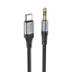 Кабель HOCO fresh digital audio conversion Cable Type - C UPA26 |1m, DAC| чорний - зображення 1
