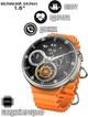 Смарт часы круглые Smart Watch V3 UMAX, спортивные режимы, звонки, мониторинг здоровья Orange - изображение 1