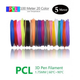 Пластик для 3D-ручек PCL 1,75 мм 100м 20 цветов по 5 метров - изображение 1