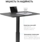 Приставной мобильный столик с регулировкой высоты Officepro ODM380B Black - изображение 13