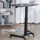 Приставной мобильный столик с регулировкой высоты Officepro ODM380B Black - изображение 18