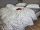 Комплект постільної білизни Комфорт Текстиль linen Клео Полуторній на гумці (2070175429) - зображення 4