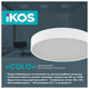 Светильник потолочный с пультом ДУ Ikos Colo 52W 2800-6500К IP20 0003-BLG - изображение 3