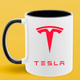 Чашка чорна серединка та ручка (330 мл) Tesla/Тесла - зображення 1