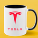 Чашка чорна серединка та ручка (330 мл) Tesla/Тесла - зображення 2
