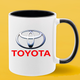 Чашка чорна серединка та ручка (330 мл) Toyota/Тойота - зображення 2