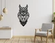 Декоративне панно на стіну з дерева Upwood Decor Сова Owl 90 х 45.7 см black - зображення 1