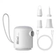 Насос портативний Baseus PocketGo Portable Air Pump 1600mAh (C11157700221-00) Білий - зображення 3