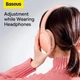 Бездротові Bluetooth наушники Baseus Encok Wireless D02 Pro (NGTD010304) Pink - изображение 5