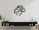 Декоративное панно на стену из дерева Upwood Decor Тигр 61.2 х 60 см black - изображение 1