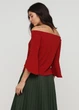 Блуза H&M S Бордовий 25-0776_01 - зображення 2