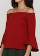 Блуза H&M S Бордовий 25-0776_01 - зображення 3